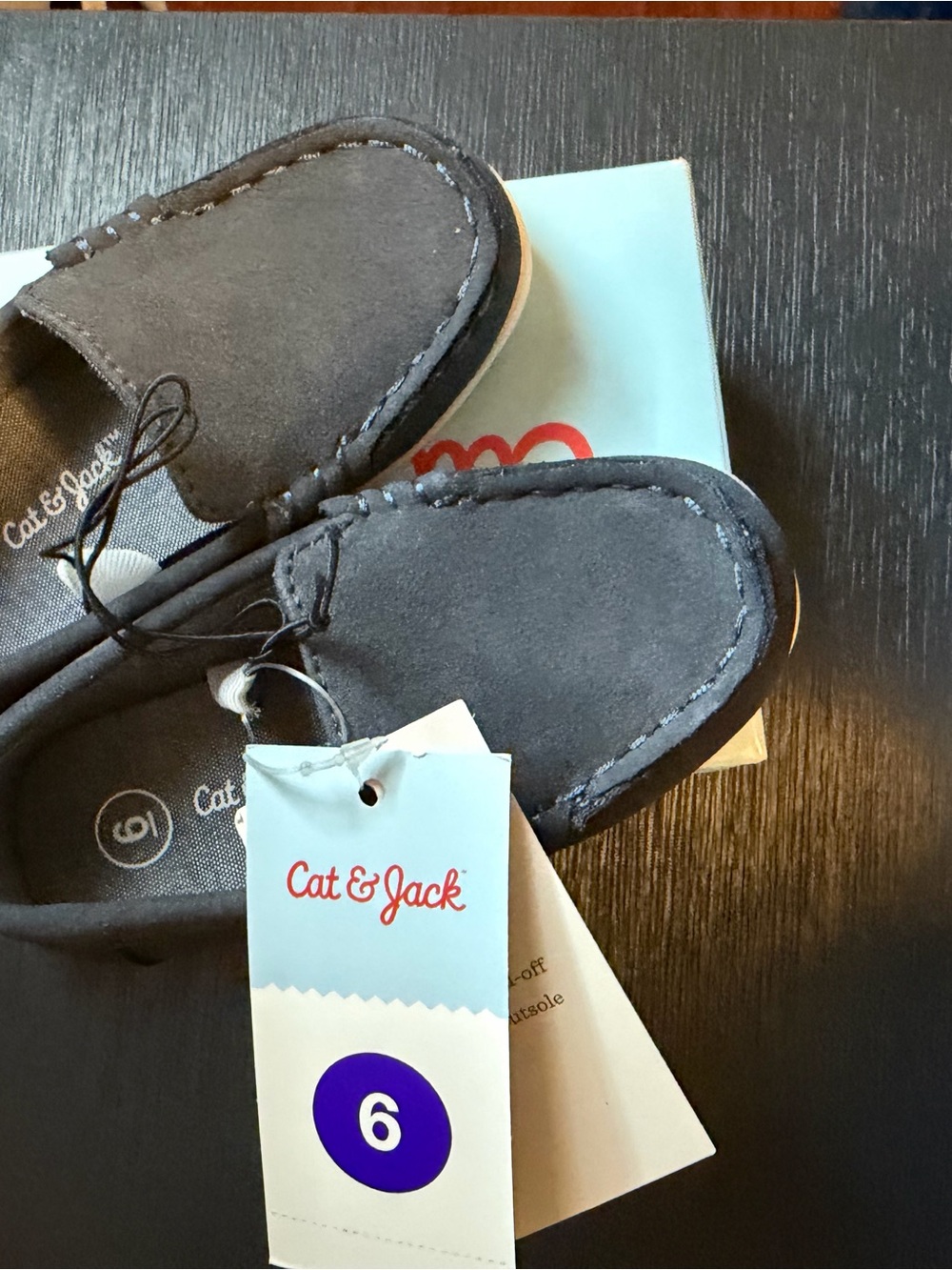 Cat & Jack Kids' Blue Slip-On Moccasin Shoes - Size 6